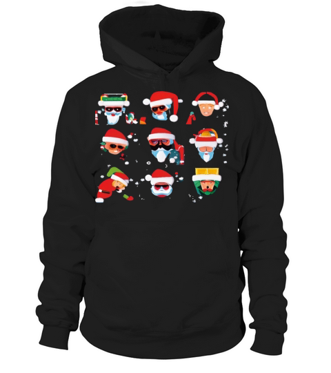 Cute Santa Clause Christmas Pack Hoodie Unisex
