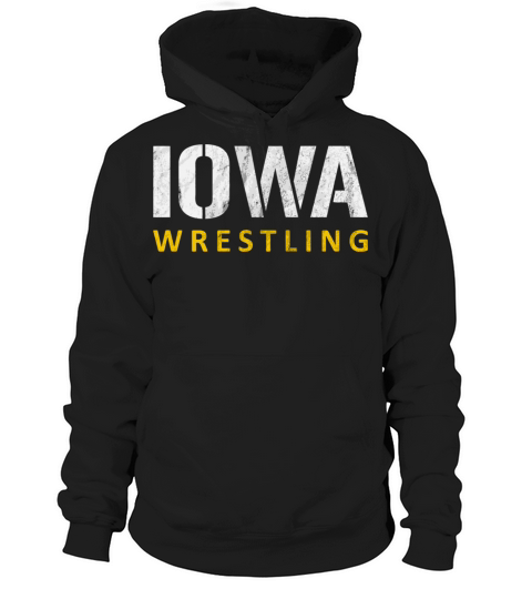 Iowa Wrestling Vintage Distressed Hoodie Unisex