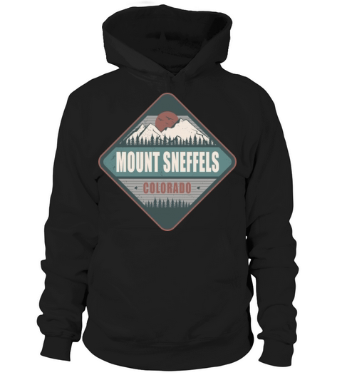 Mount Sneffels Colorado US Vintage Hiking Design Hoodie Unisex