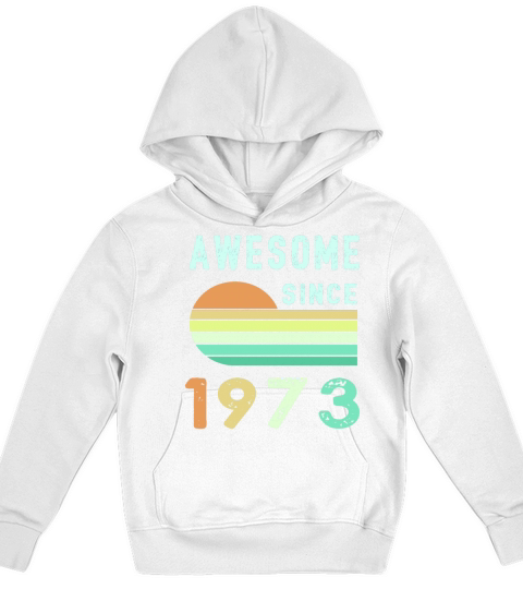 1973 Birthday Retro Vintage Gift Kids Hoodie