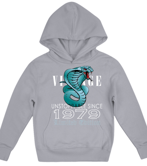 1979 Vintage Cobra 44 Years Limited Edition Kids Hoodie