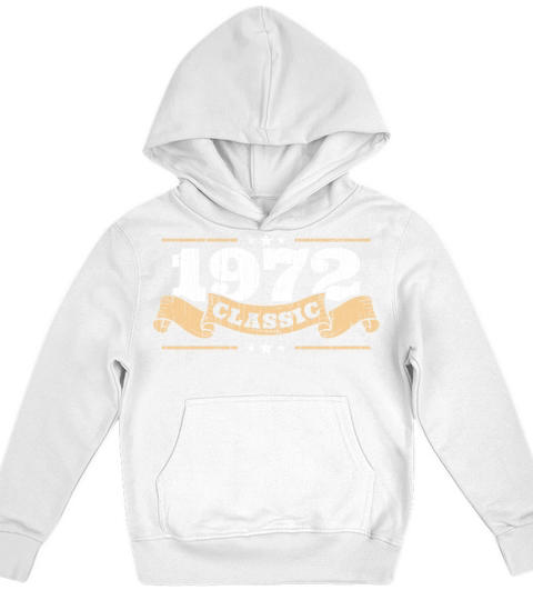 Anniversary 1972 Classic Matching Couple Distresse Kids Hoodie