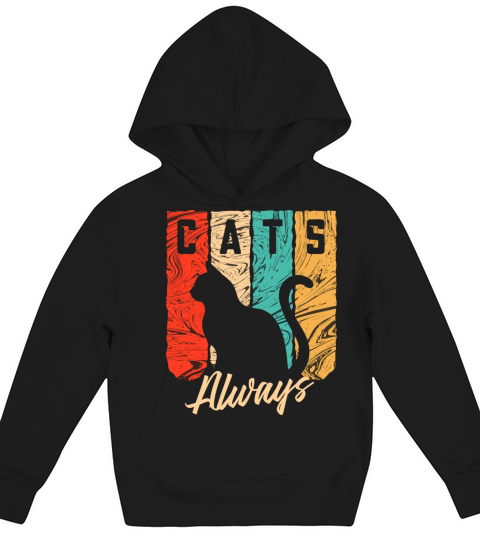 cats always Kids Hoodie