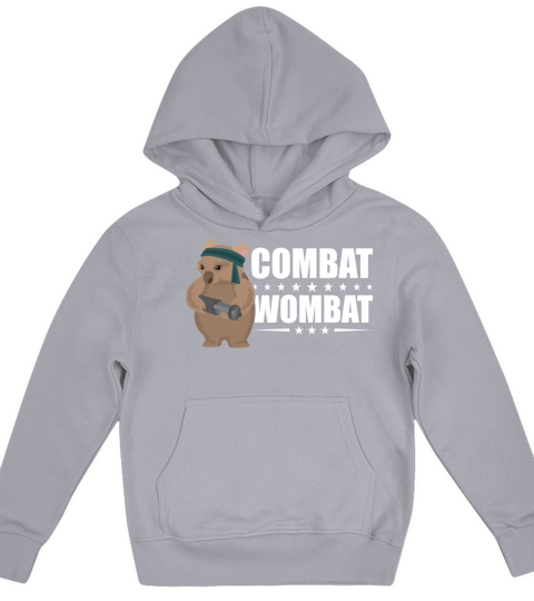 Combat Wombat For A Wombats Lover Kids Hoodie