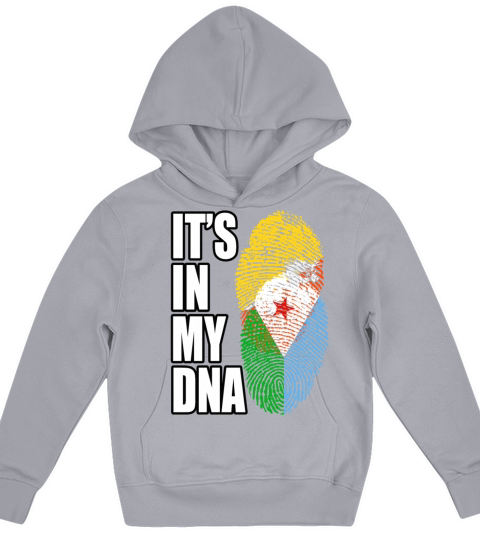 Djiboutian And Bhutanese Mix Heritage DNA Flag Kids Hoodie