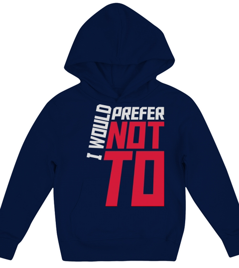 I prefer not to Kids Hoodie