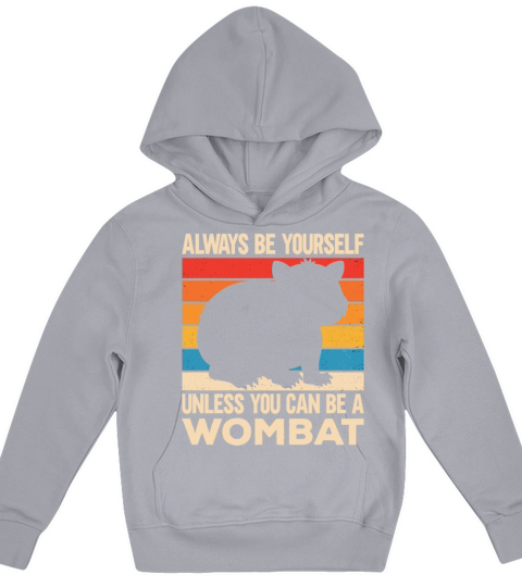 Native Australian Animal Lovers Cute Wombat Kids Hoodie