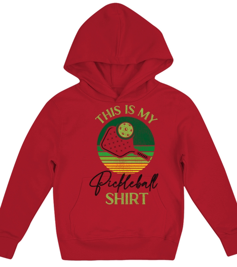 Pickleball Retro Vintage This Is Kids Hoodie