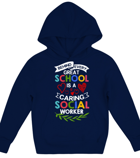 School Social Worker Quotes Appreciation Office Kids Hoodie