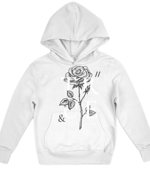 True love and hate abstract vector print design Kids Hoodie