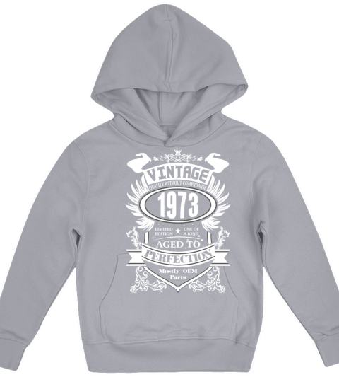 Vintage 1973 Aged To Perfection Kids Hoodie
