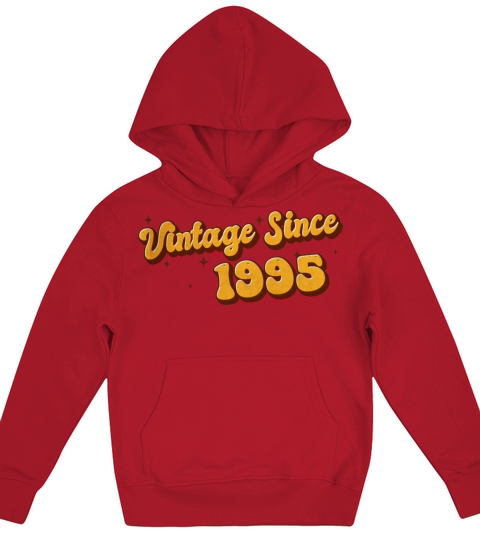 Vintage since 1995 28 Years Old - Groovy 28th Kids Hoodie
