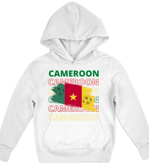 World Cameroon Soccer Vintage Kids Hoodie
