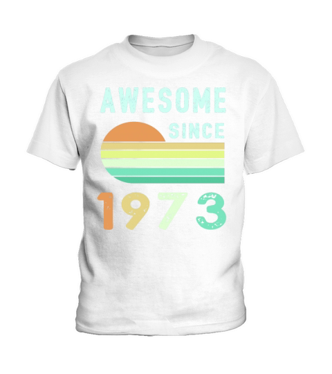 1973 Birthday Retro Vintage Gift Kids T-Shirt