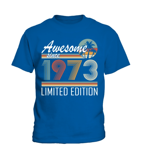 50th birthday vintage 1973 awesome since 1973 Kids T-Shirt