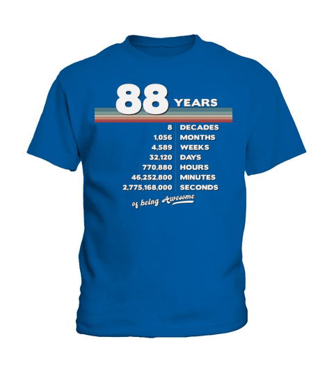 88th Birthday Vintage 88 Years Old Retro 1056 Kids T-Shirt
