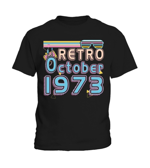 Born October 1973 Vintage Kids T-Shirt