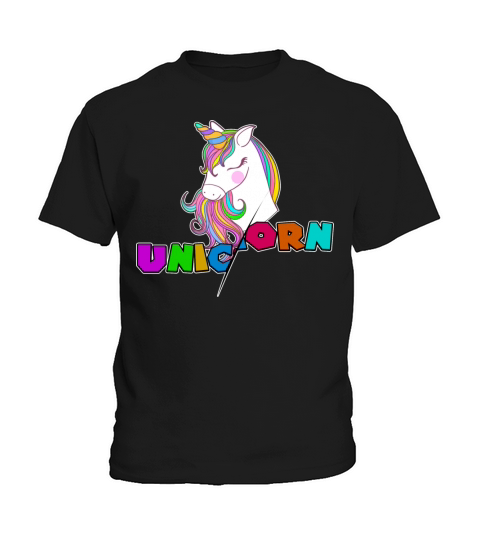 Colorful Unicorn Design For Unicorn Lover Kids T-Shirt