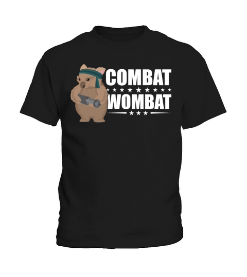 Combat Wombat For A Wombats Lover Kids T-Shirt