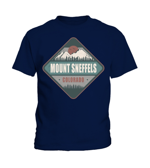 Mount Sneffels Colorado US Vintage Hiking Design Kids T-Shirt