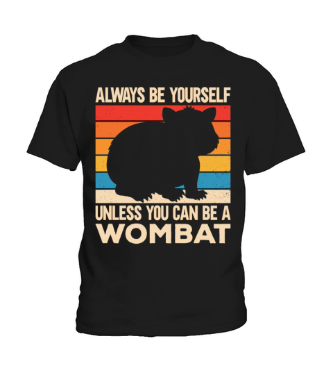 Native Australian Animal Lovers Cute Wombat Kids T-Shirt