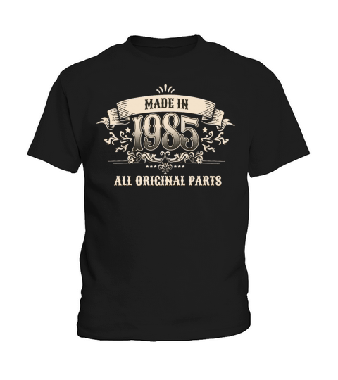 Retro Vintage Birthday Made In 1985 All Original Kids T-Shirt