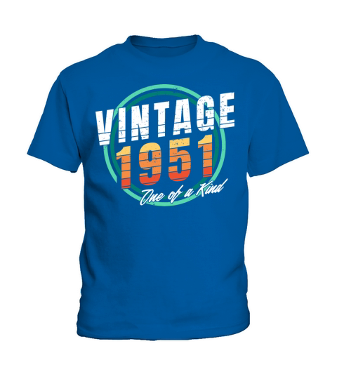 Vintage 1951 Shirt for Men Women 72 Year Old 72nd Kids T-Shirt