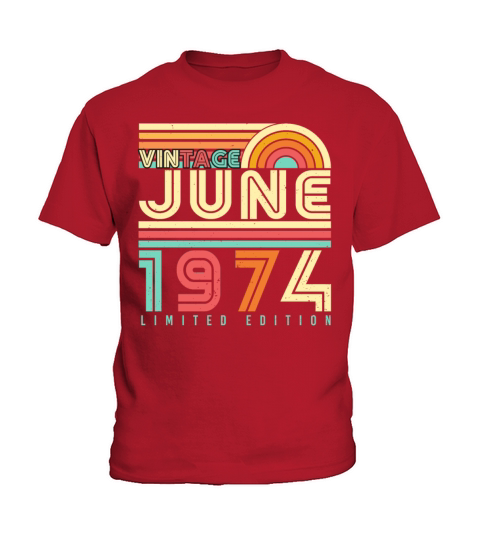 Vintage 1974 June Kids T-Shirt