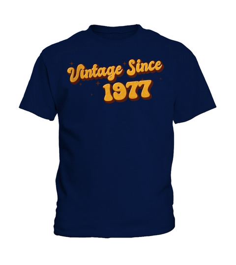 Vintage since 1977 46 Years Old - Groovy 46th Kids T-Shirt