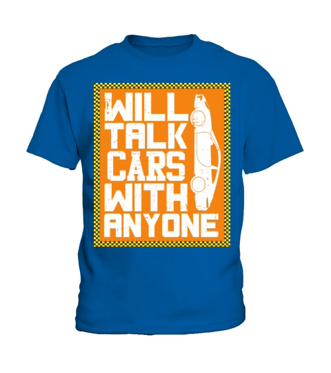 Will Talk Cars With Anyone Retro Vintage Design Kids T-Shirt