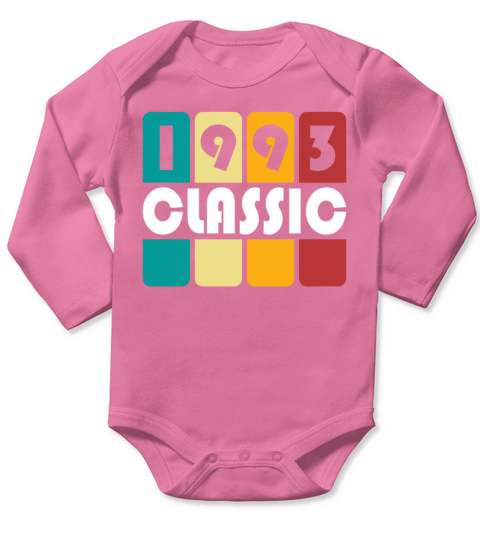 30th birthday vintage 1993 classic 1993 Long Sleeve Baby One-Piece