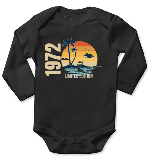 Birthday Limited Edition 1972 Long Sleeve Baby One-Piece
