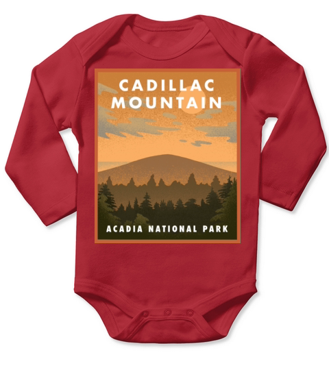 Cadillac Mountain Acadia National Park Long Sleeve Baby One-Piece