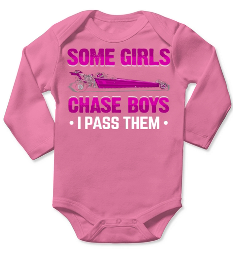 Dirt Track Racing Girls Funny Pun Race Dirt Racing Long Sleeve Baby One-Piece