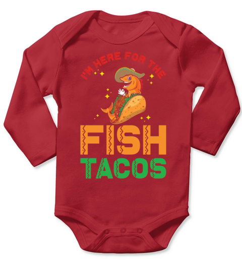 Fish Tacos Long Sleeve Baby One-Piece