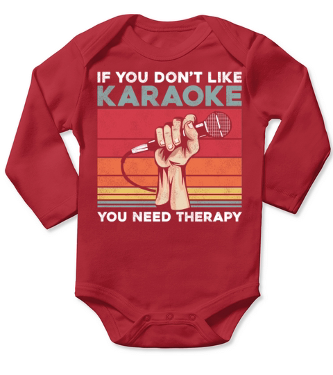 Karaoke Singer Retro Vintage If Long Sleeve Baby One-Piece