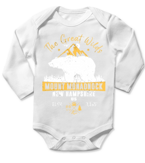 Mount Monadnock New Hampshire Long Sleeve Baby One-Piece