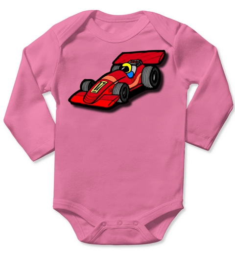 Race Car Long Sleeve Baby One-Piece