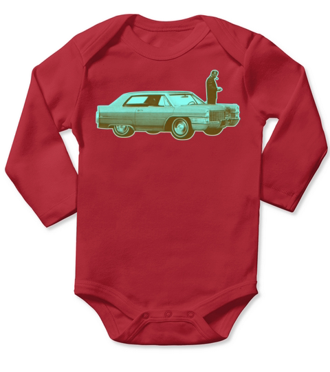 Shorty Cadillac Cyan Brown Long Sleeve Baby One-Piece