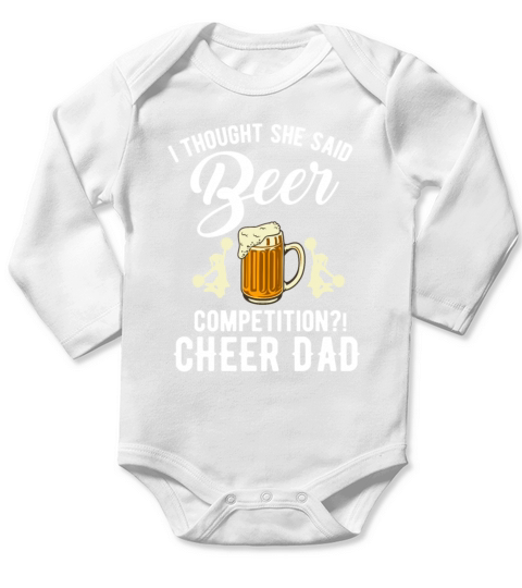 Vintage I Thought She Said Beer Competition Long Sleeve Baby One-Piece
