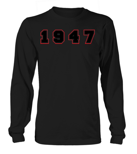 1947 Year Number Long sleeved Unisex