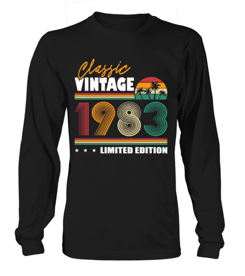 40th birthday born in 1983 classic vintage 1983 Long sleeved Unisex