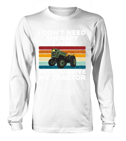 Funny Tractor Lover Design For Farmer Farm Cool Long sleeved Unisex
