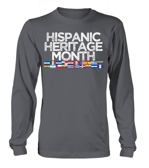 Hispanic Heritage Month Flags Spanish Teacher Long sleeved Unisex
