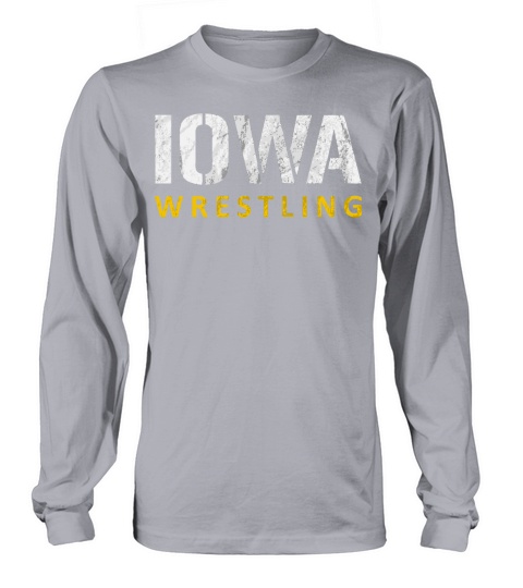 Iowa Wrestling Vintage Distressed Long sleeved Unisex