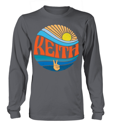 Keith Shirt Vintage Sunset Keith Groovy Tie Dye Long sleeved Unisex