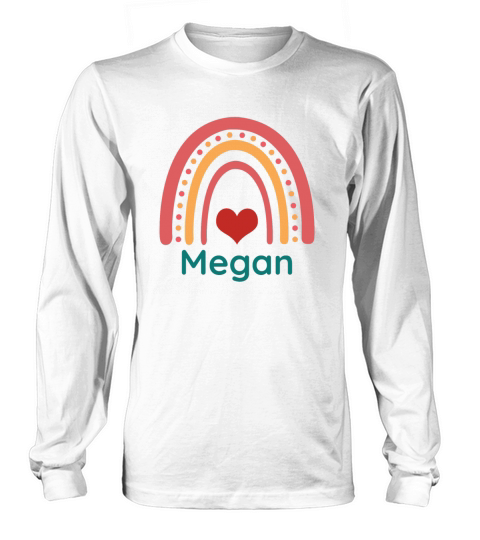 Megan Vintage Boho Rainbow Long sleeved Unisex