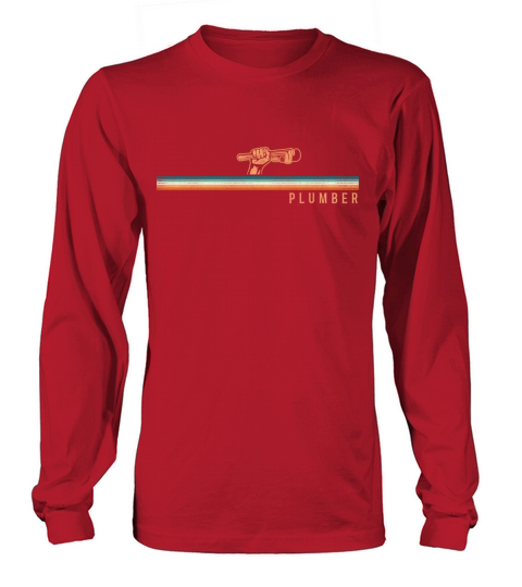 Plumbing Plumber Retro Vintage Long sleeved Unisex