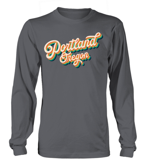 Retro 70S Vintage Portland Oregon Usa Pride Long sleeved Unisex