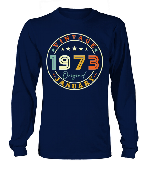 Vintage January 1973 Long sleeved Unisex